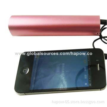 Original USB Port Power Bank for All iPod w/Mini Speaker 3W/3,500mAh Battery/Sleek Cylindrical Tube